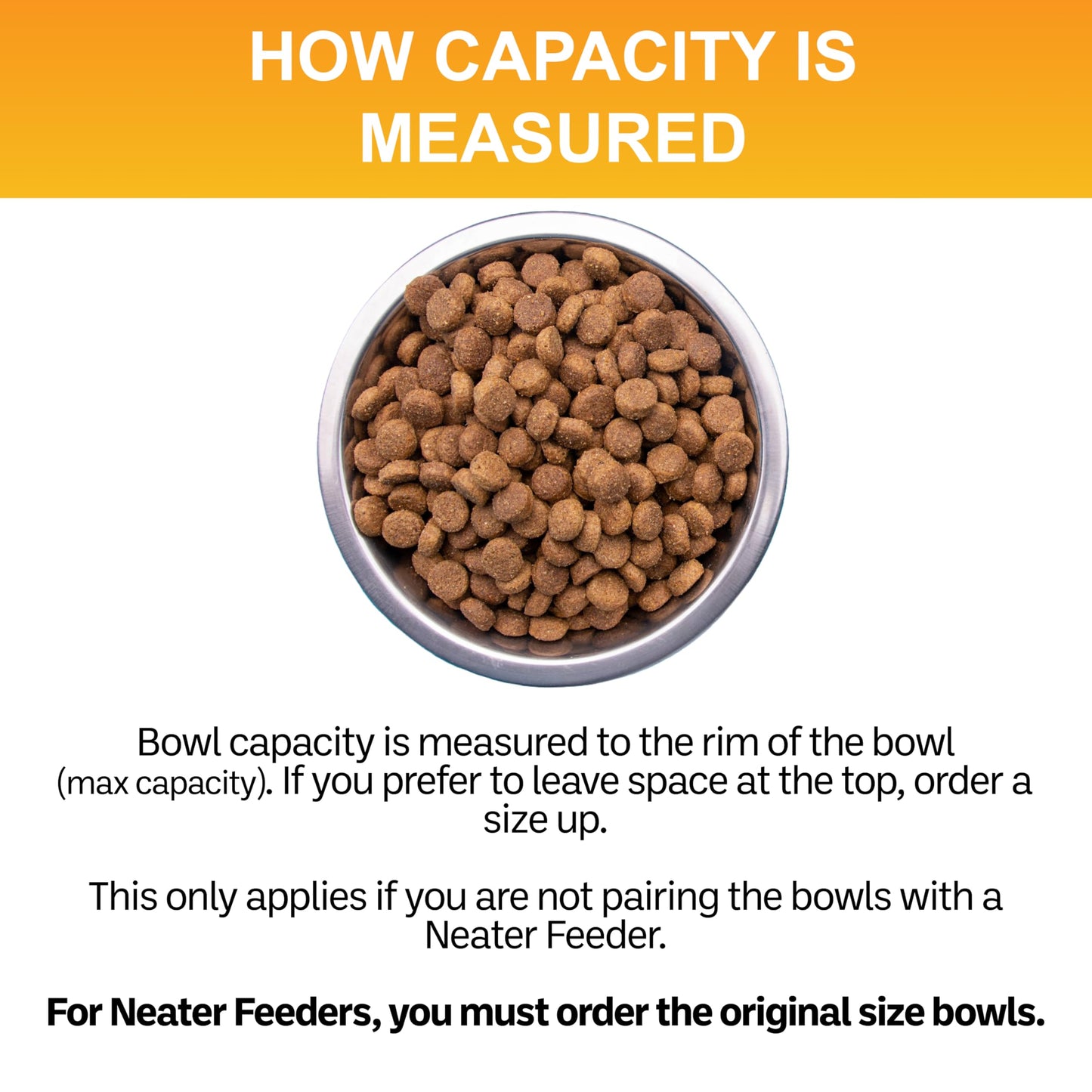 Neater Pet Brands 5 Cup Stainless Steel Dog Bowls, Set of 2 Bowl