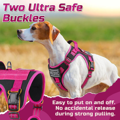 rabbitgoo Tactical Dog Harness for Large Dogs, No Pull Harness