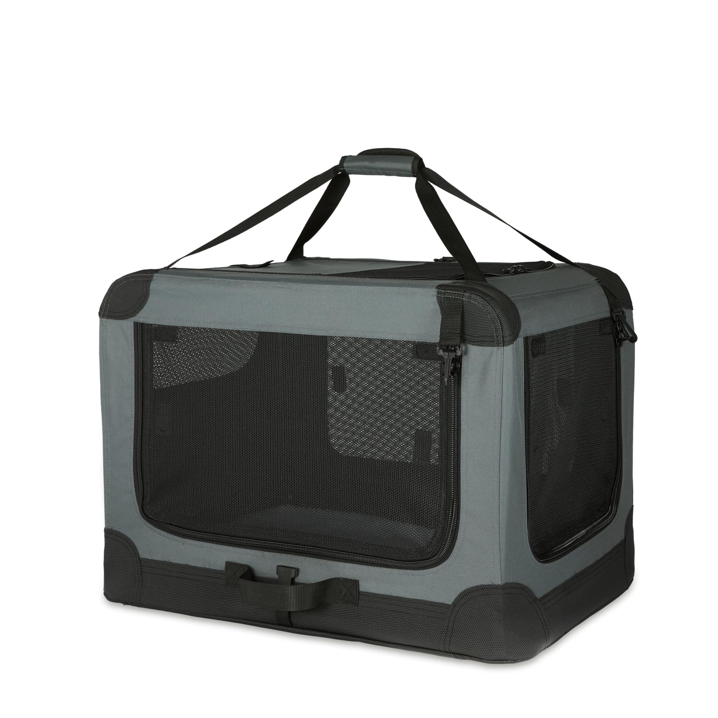 Amazon Basics Portable Folding Soft Dog Crate, 4-Doors, Crate