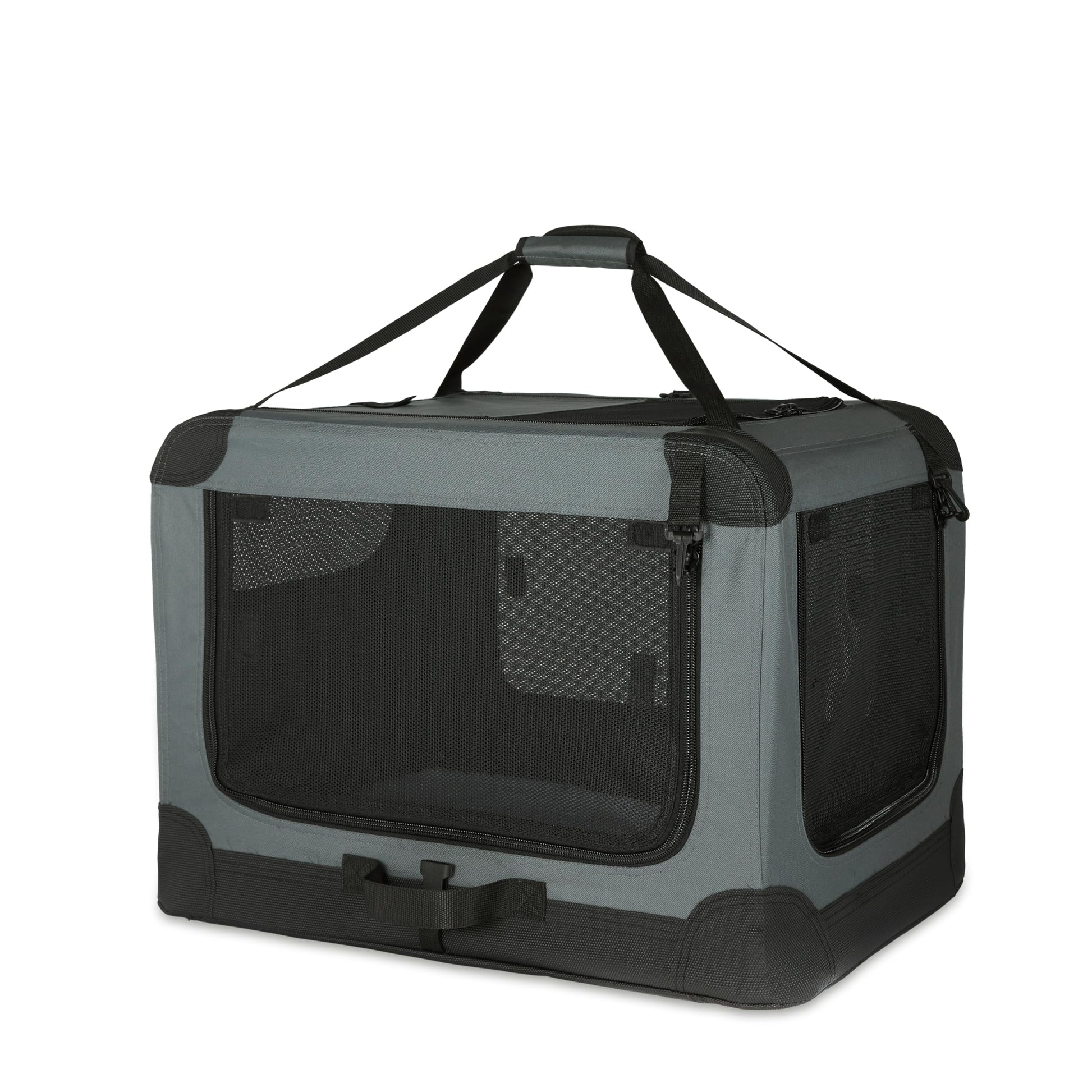 Amazon Basics Portable Folding Soft Dog Crate, 4-Doors, Crate
