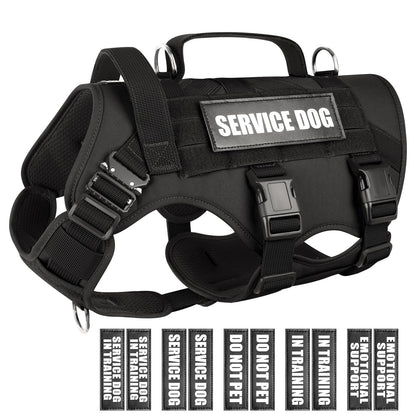WINSEE Service Dog Vest Harness for Large Dog, Tactical Harness