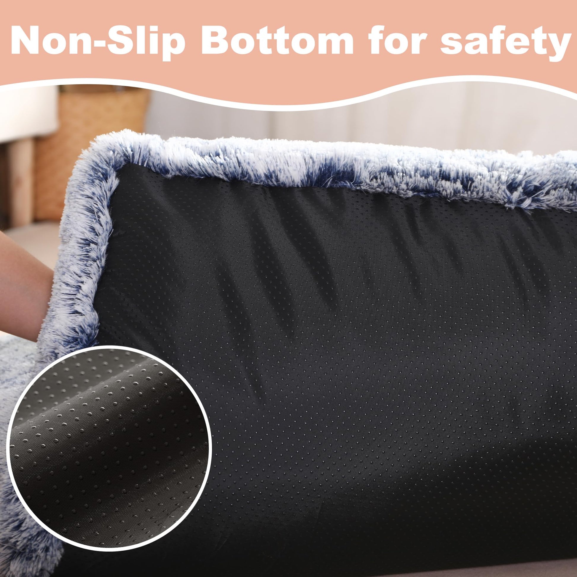 Bedfolks Waterproof Crate Bed, Plush Dog Cat Bed with Removable Crate
