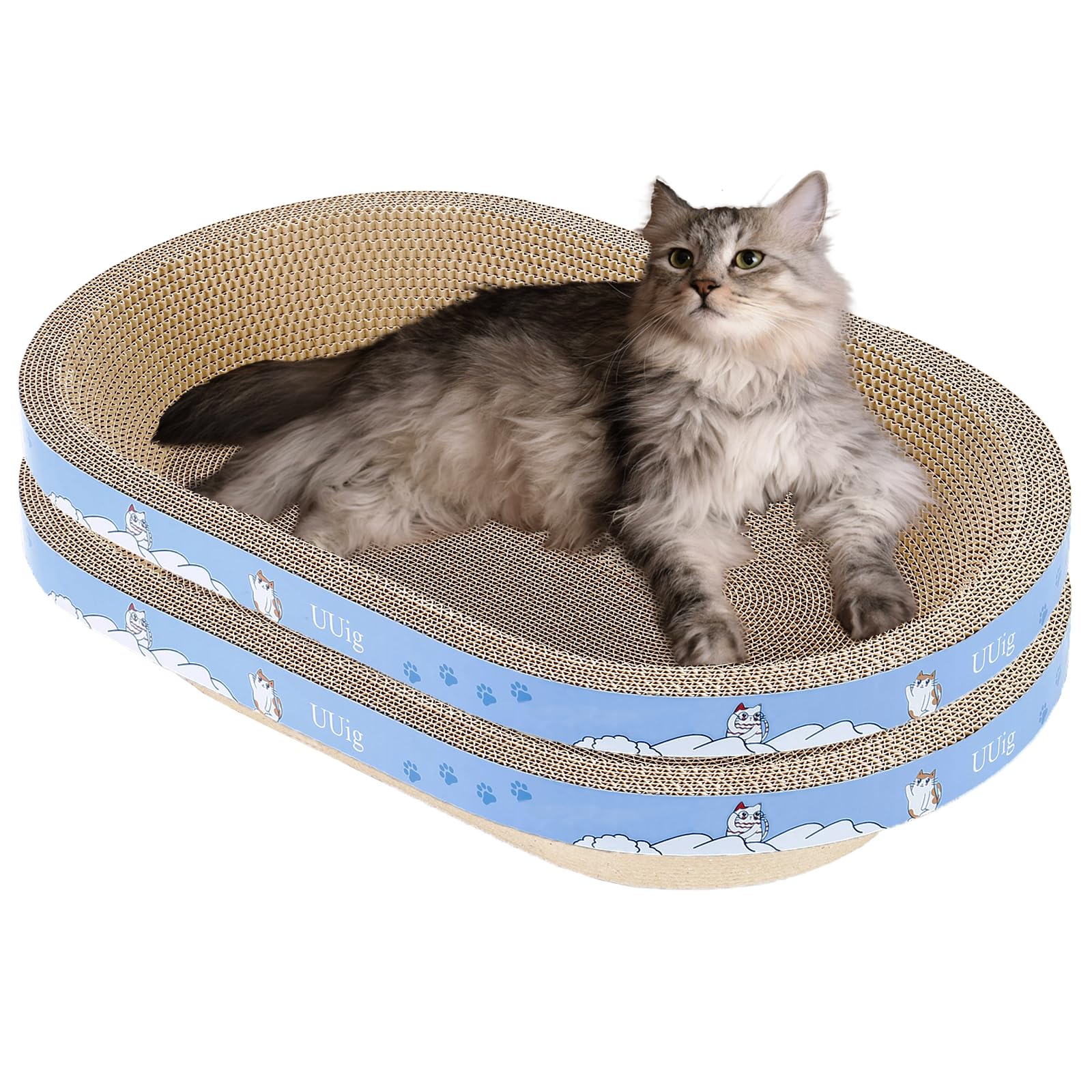 UUig Cat Scratcher, 2pcs- Large Cat Scratching Board, Scratchers
