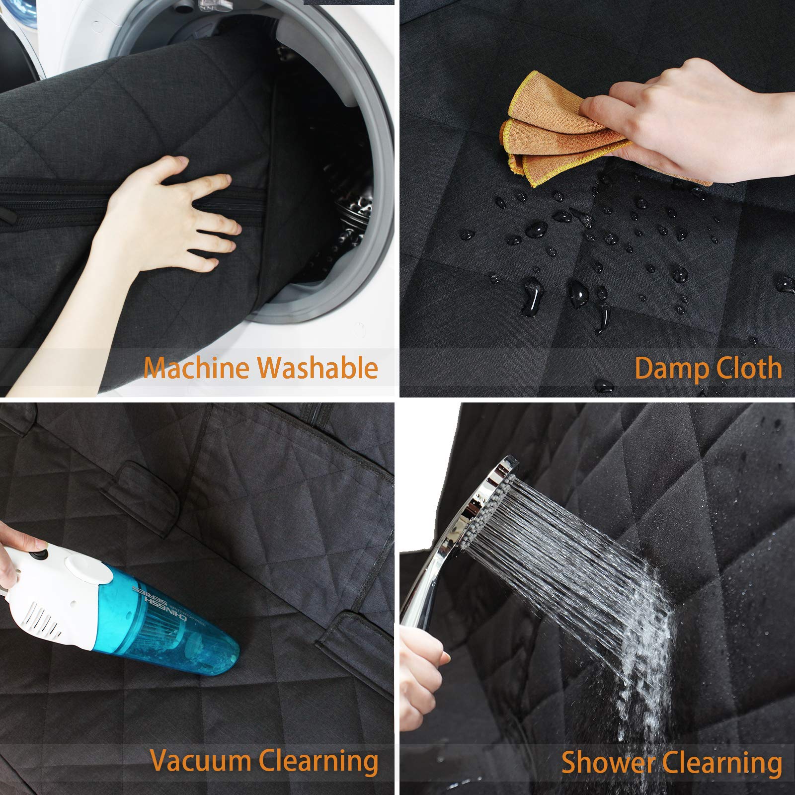 petalage Bench Dog Car Seat Cover for Back Seat Waterproof Seat Seat