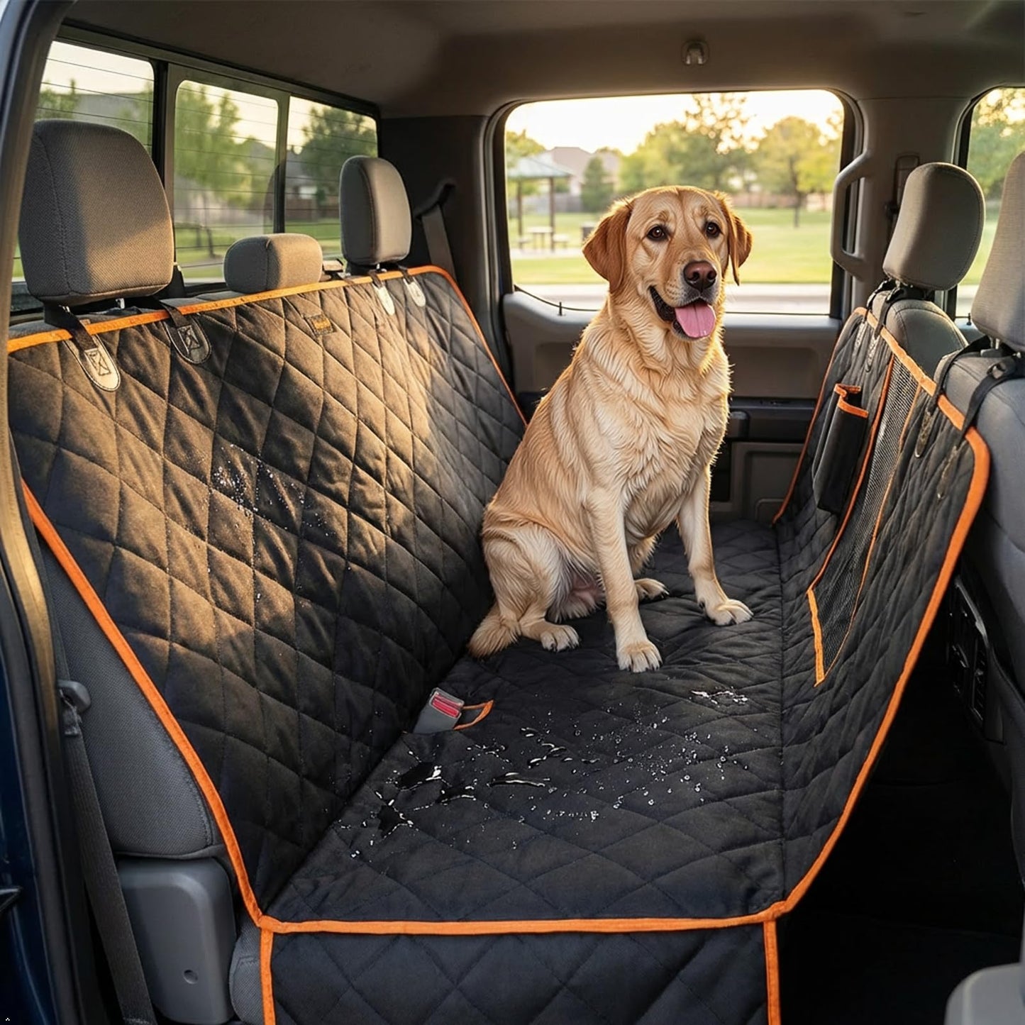 iBuddy Dog Seat Covers for Trucks Waterproof Car Hammock for Seat