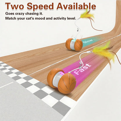umosis Cat Toys for Bored Indoor Adult Cats,Interactive Flying Feather