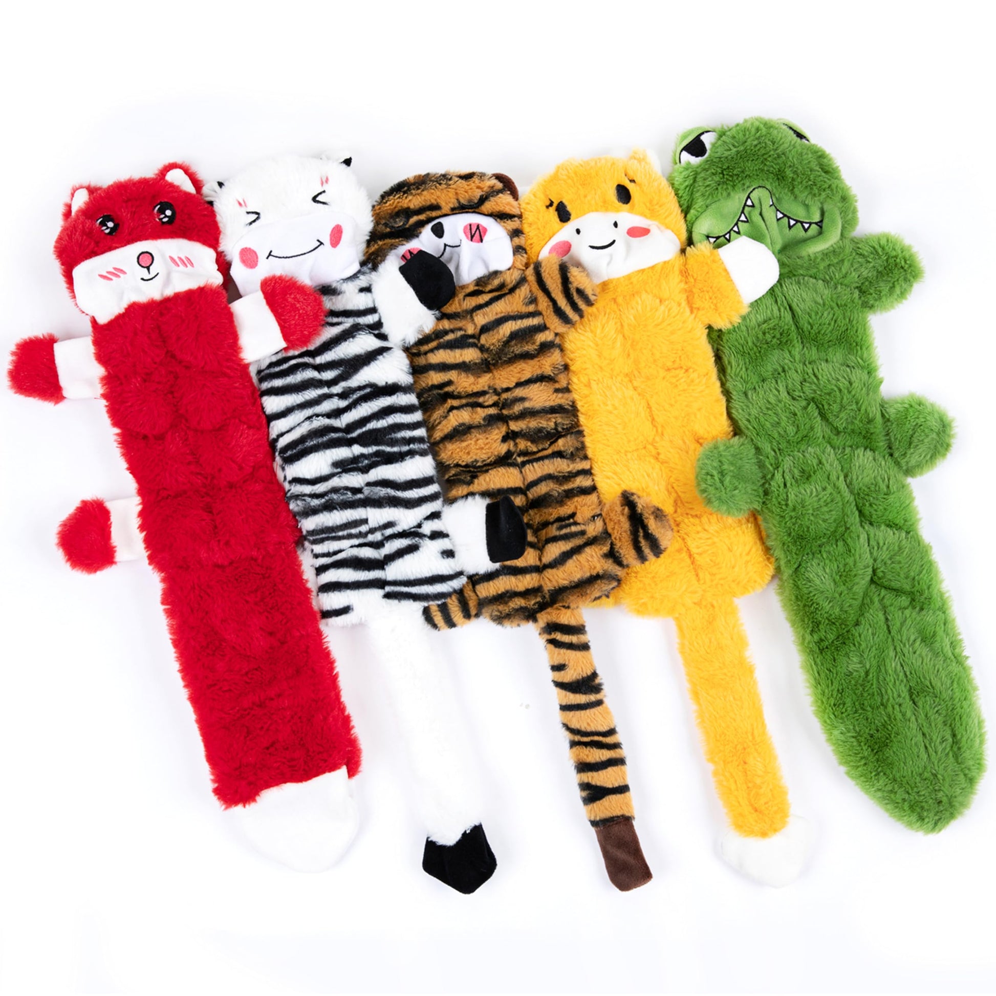 Nocciola 5 PCS No Stuffing Crinkle Dog Squeaky Toys, Durable Dog Toys