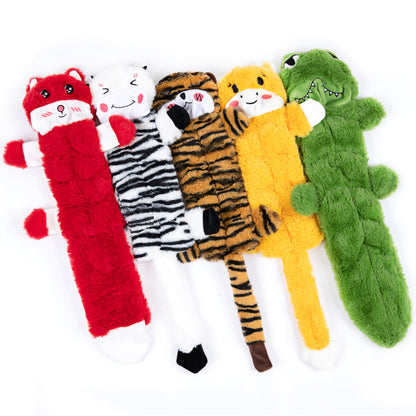 Nocciola 5 PCS No Stuffing Crinkle Dog Squeaky Toys, Durable Dog Toys