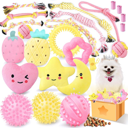 XIUGOAL Puppy Toys for Teething 23 Pack Puppy Chew Toys for Chew