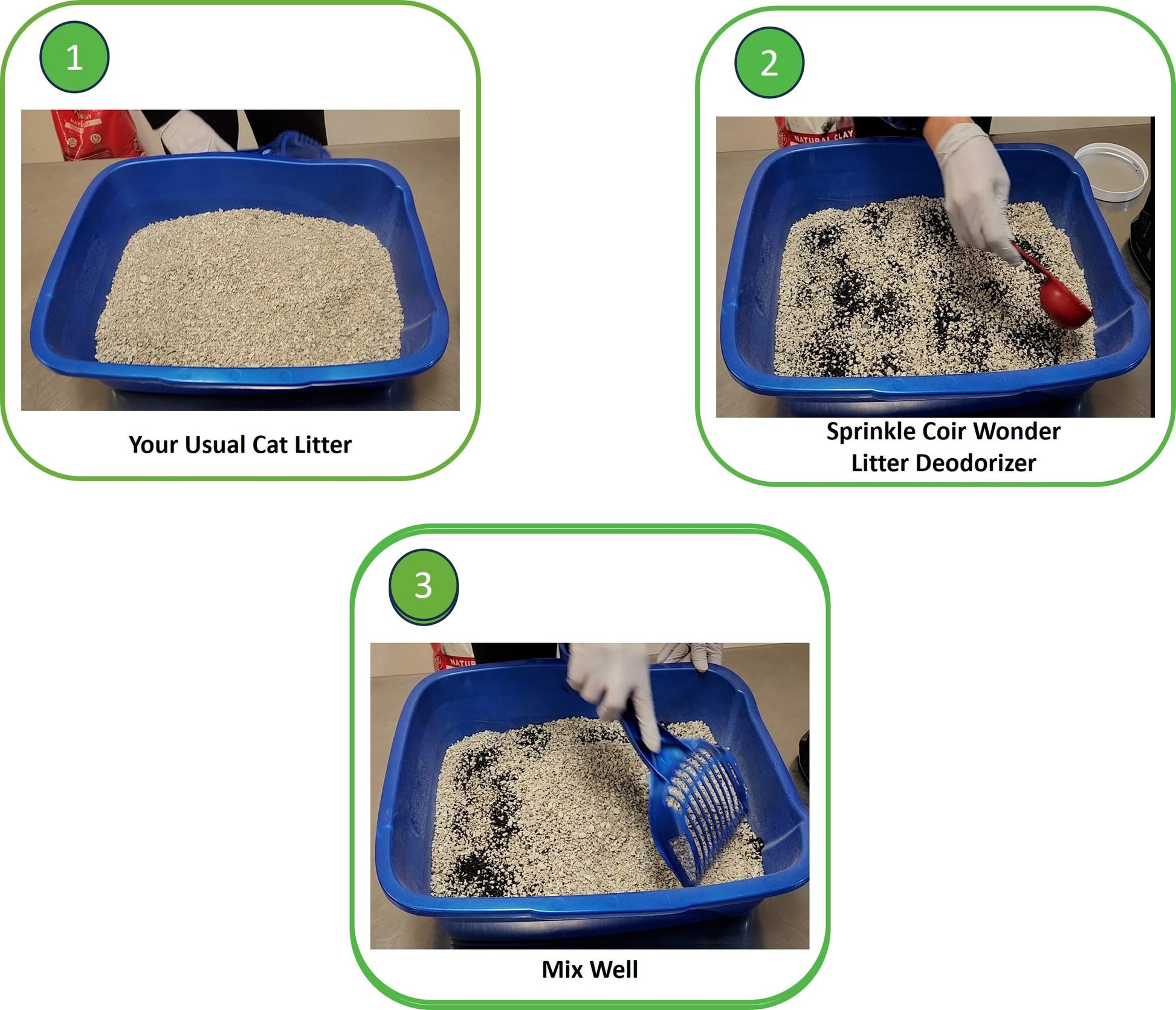 Coir Wonder Cat Litter Deodorizer Activated Carbon Odor Eliminator Box