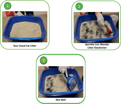 Coir Wonder Cat Litter Deodorizer Activated Carbon Odor Eliminator Box