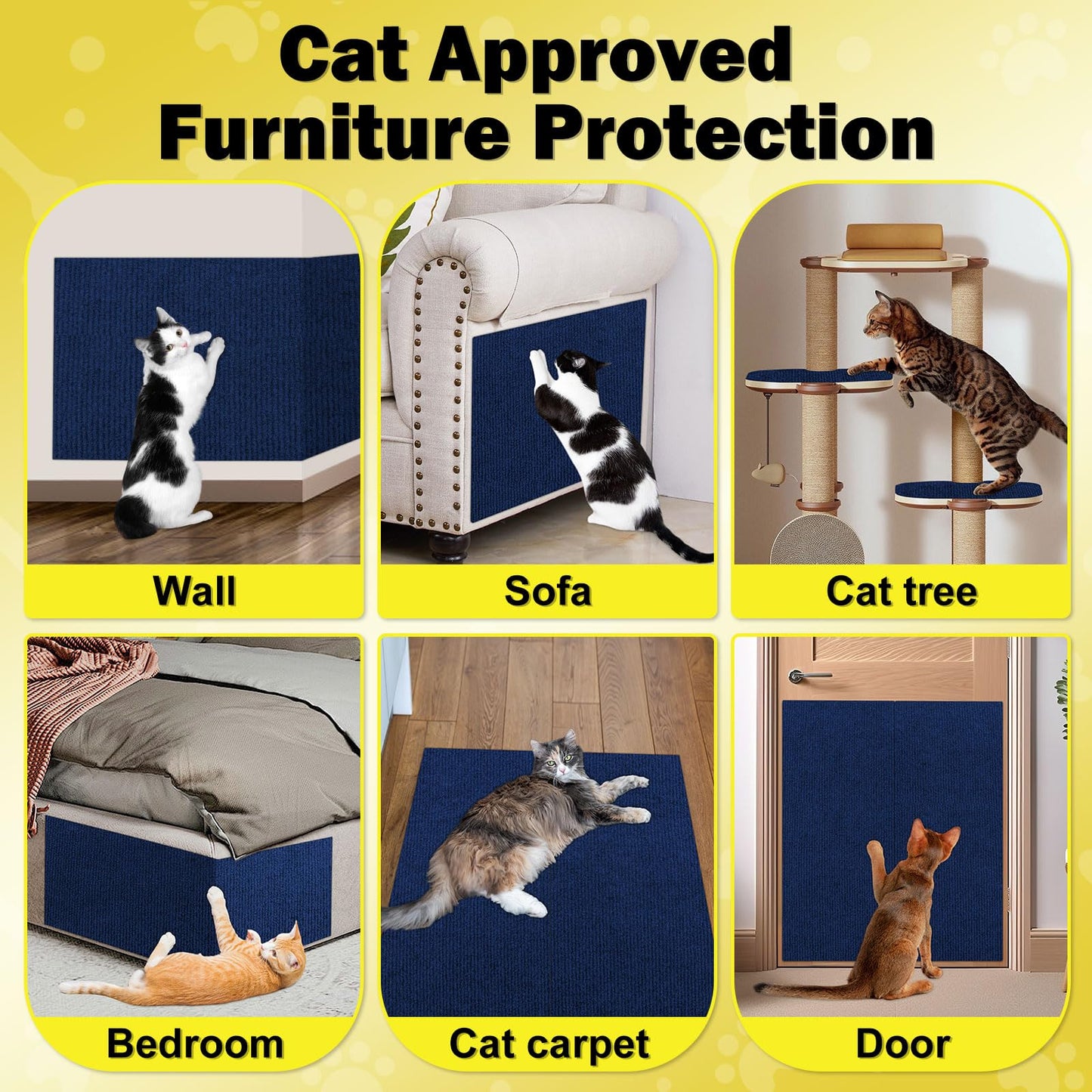 ENONCI x15.8" Large Couch Protector from Cat Claws,Anti Scratch Tree