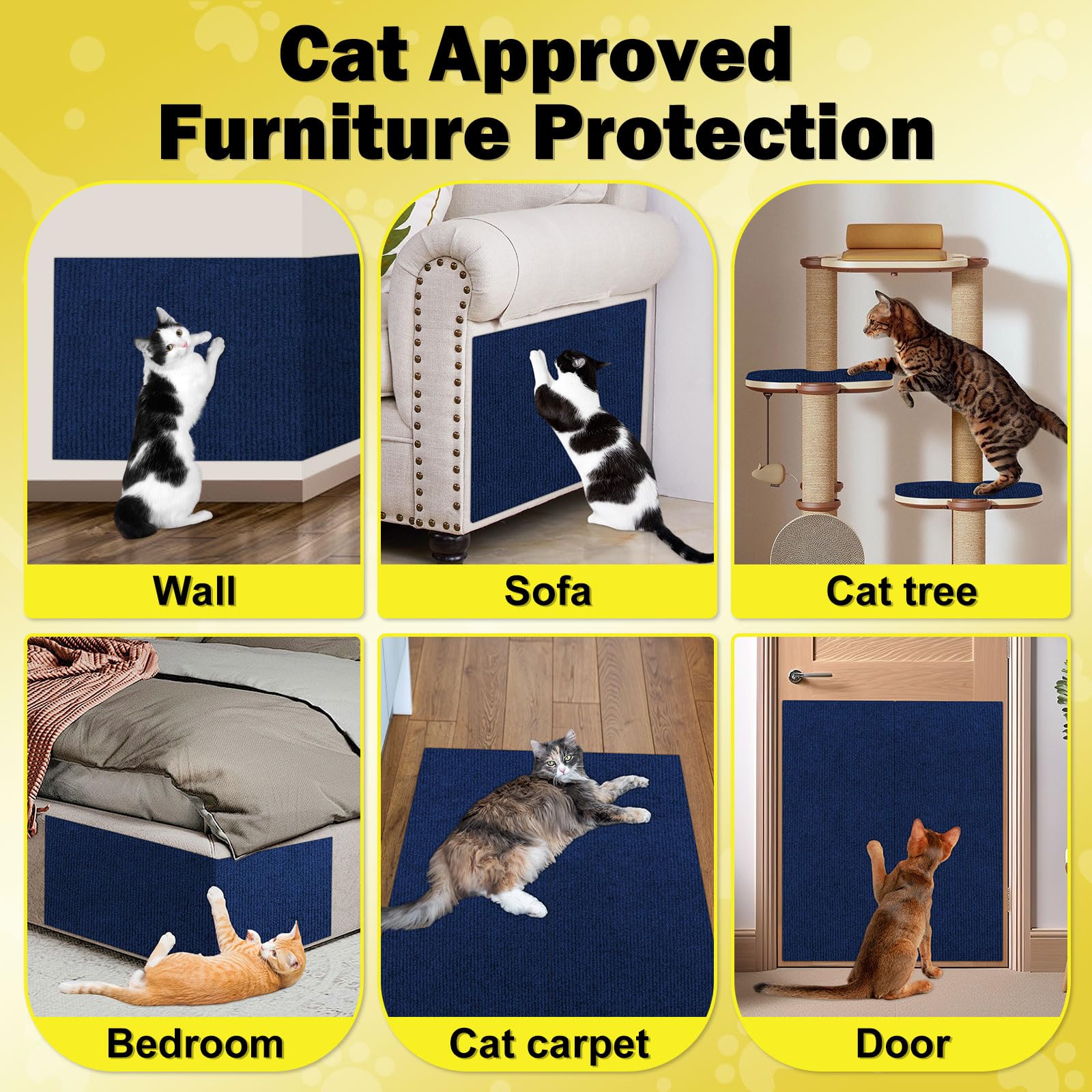 ENONCI x15.8" Large Couch Protector from Cat Claws,Anti Scratch Tree