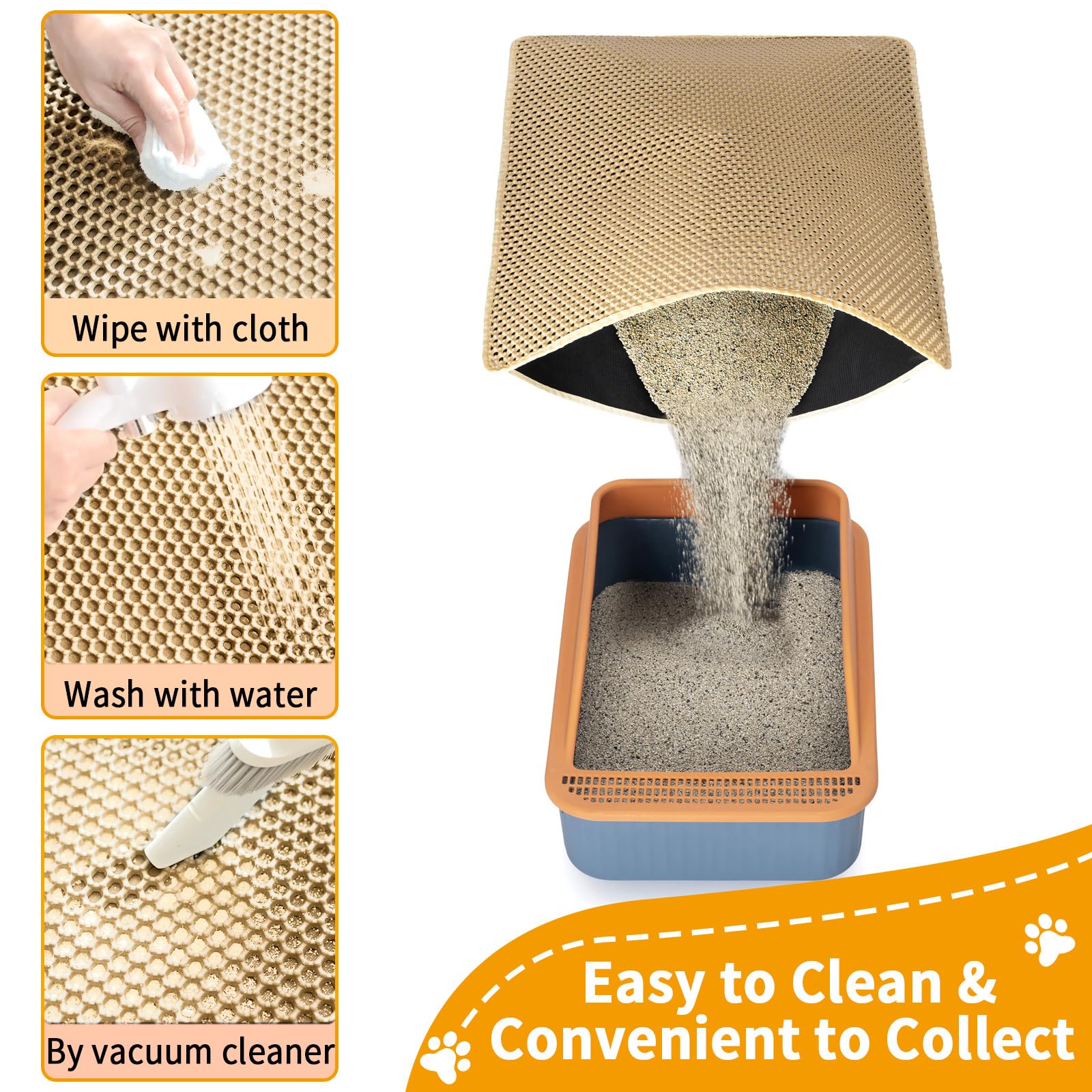 Extra Large Cat Litter Mats, XL x28" Litter Trapping Mat