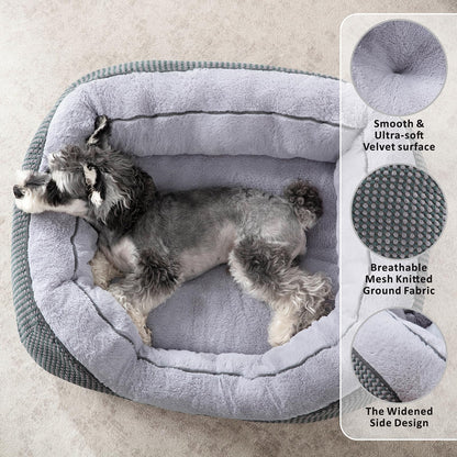 INVENHO Medium Dog Beds for Medium Dogs Washable, Rectangle Dog Bed