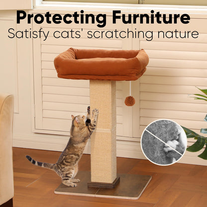 FUKUMARU Cat Scratching Post, Retro-Style Tall Scratch Posts