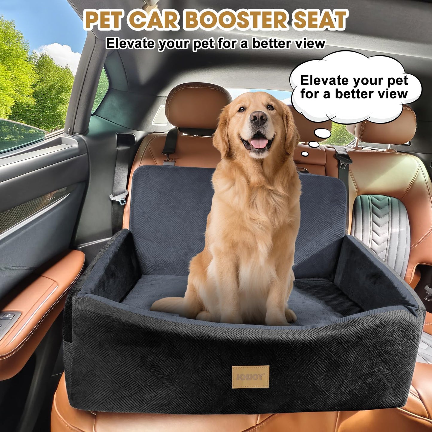 Dog Car Seat for Large Medium Sized Dogs Under Dog Booster Seat Seat
