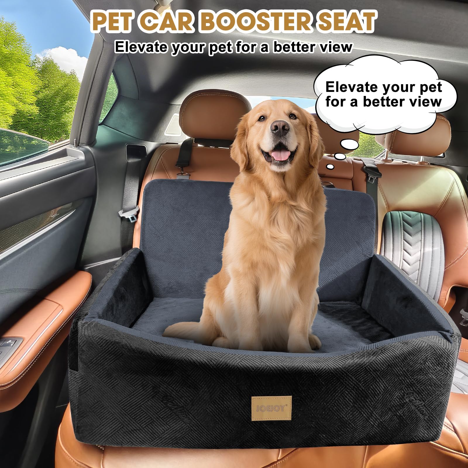 Dog Car Seat for Large Medium Sized Dogs Under Dog Booster Seat Seat