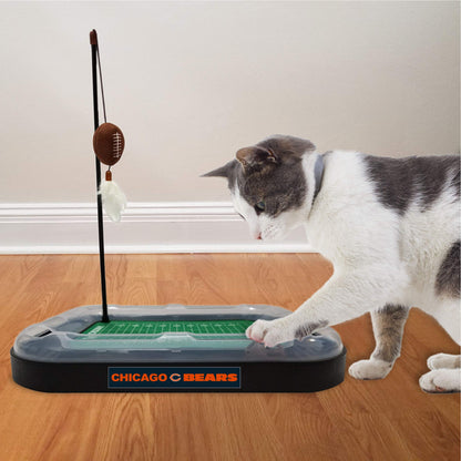 Pets First Cat Scratcher NFL Chicago Bears Football Field Catnip