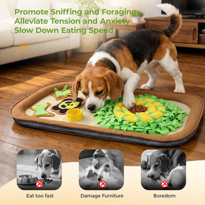 2IN1 Dog Bed Mat&Snuffle Mat for Dogs Large Breed, x28.3'' Game