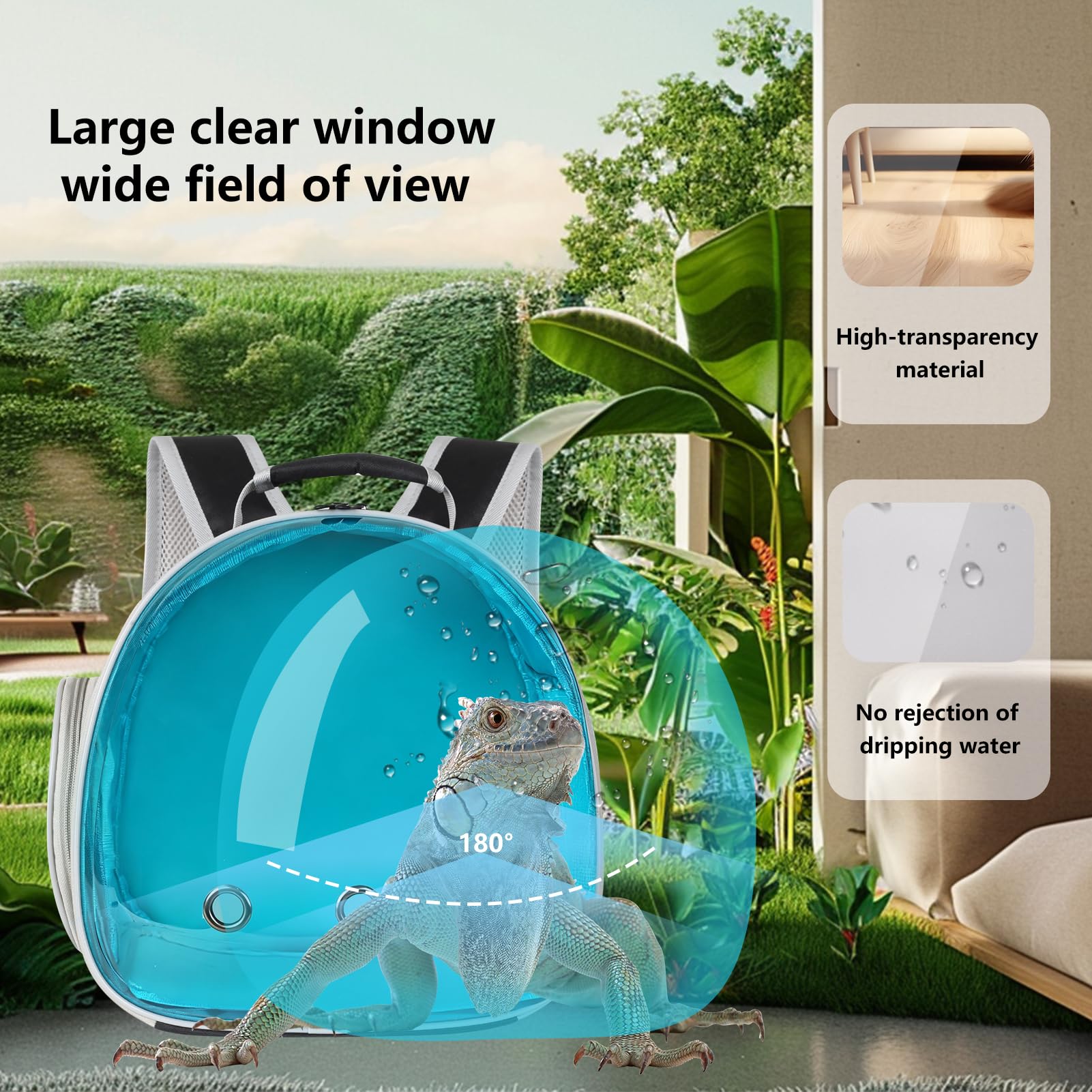 Guinea Pig Carrier, Guinea Pig Backpack with Clear Bubble Carrier