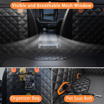 Sixheels Dog Back Seat Cover Hard Bottom Truck Back Seats Seat