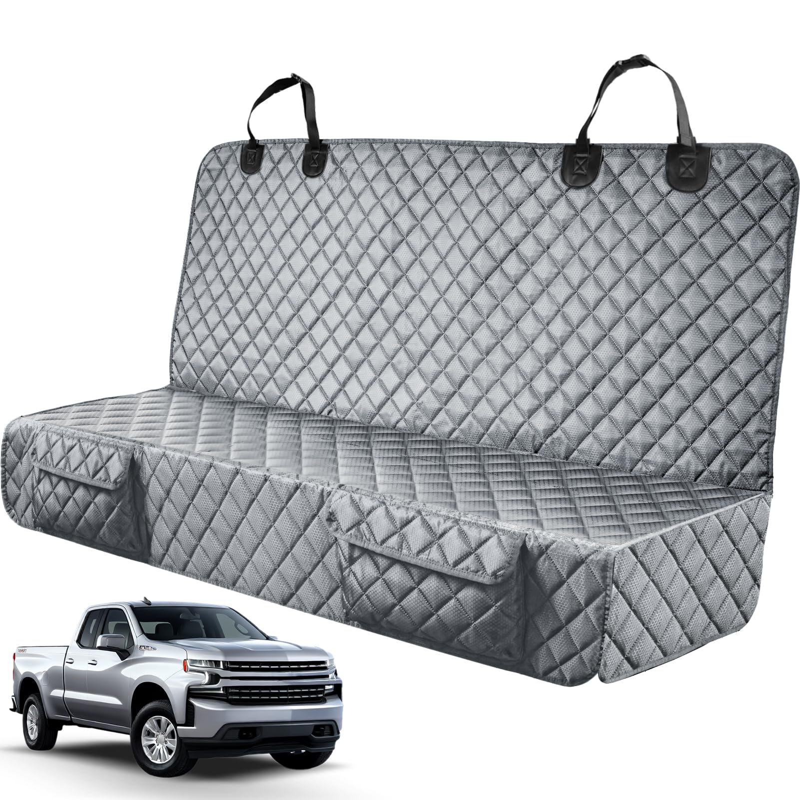 PETICON Dog Car Seat Covers for Truck Ford F150/Chevrolet Seat