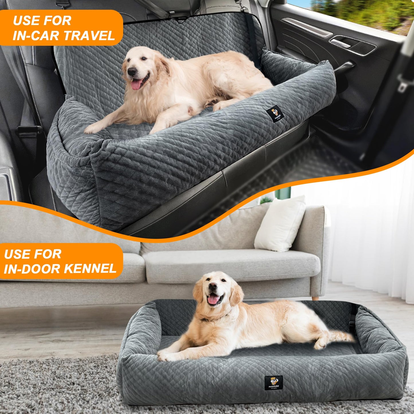 Dog Car Seat for Medium/Large Dogs Under ,Multi-Functional Dog Seat