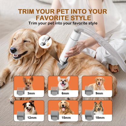 Ozumek Dog Grooming Vacuum, Dog Grooming Kit with Pet Clipper Clipper