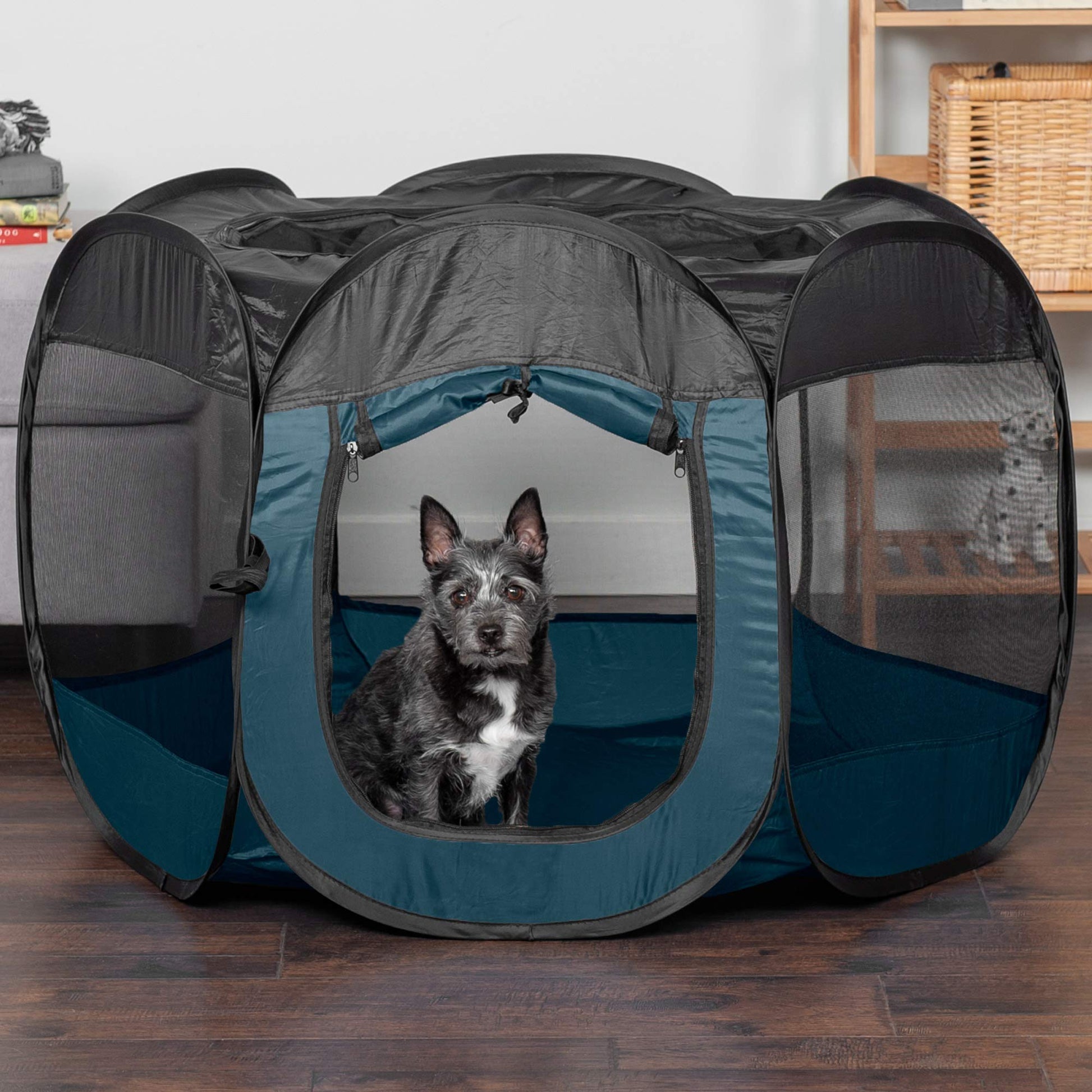 Furhaven Portable Dog Playpen Cat Tent, Pet playground,Kennel Crate