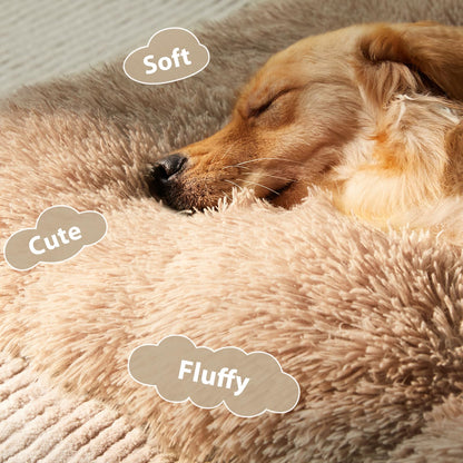 BFPETHOME Dog Beds for Large Dogs, Plush Dog Crate Bed Fluffy Cozy Bed
