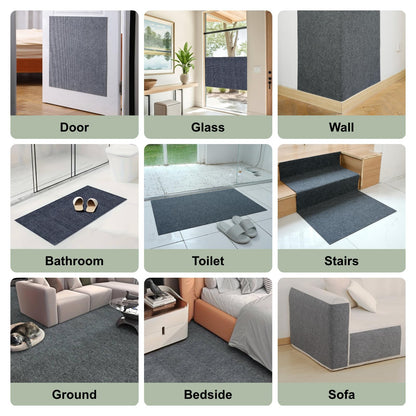 Cat Scratching Climbing Carpet Mat, Adhesive Trimmable Cat Scratcher