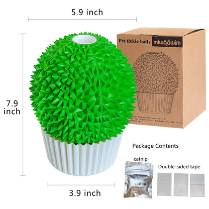 Miwoowim Catnip Feeder Cat Face Scratcher Wall Corner Scratcher