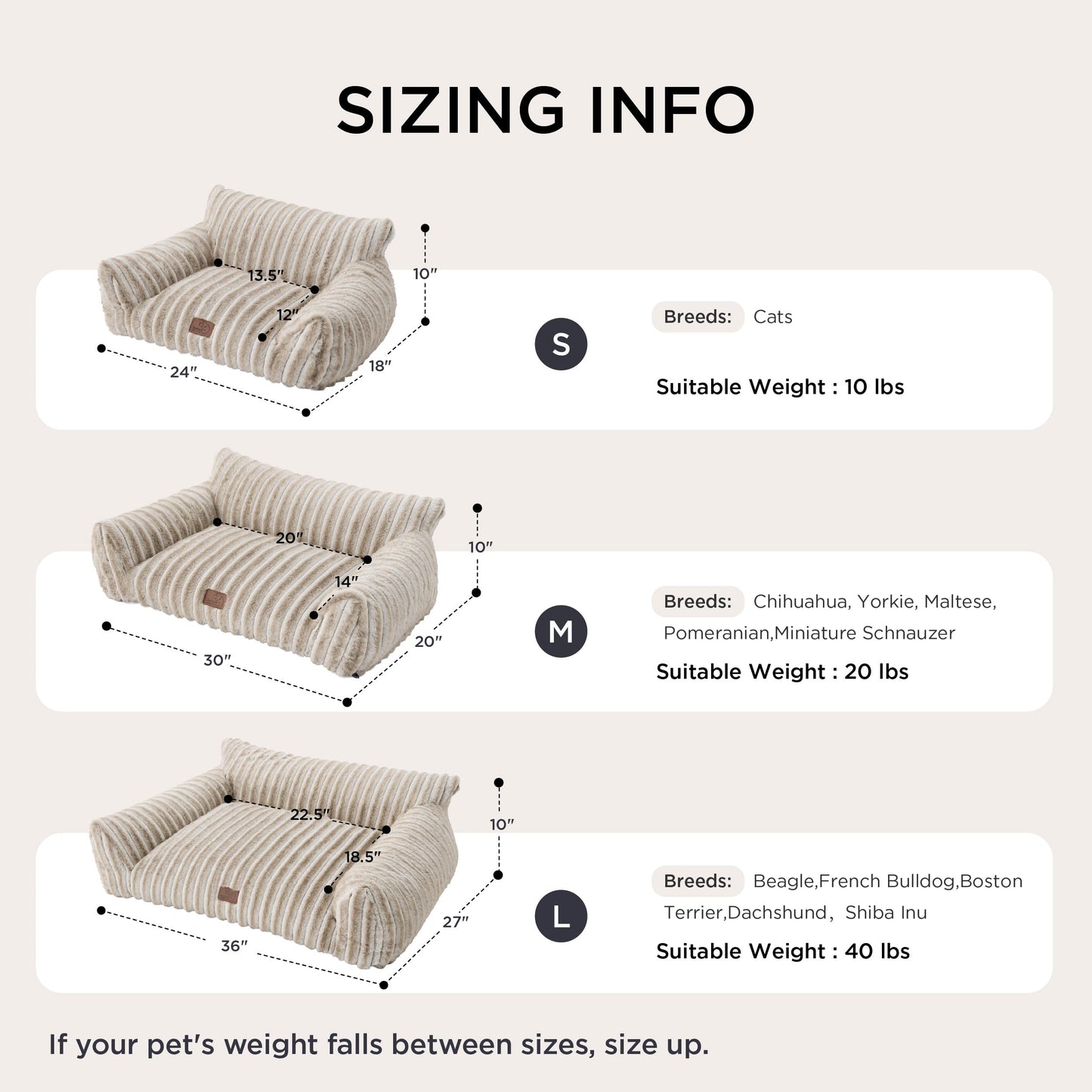 Bedsure ComfyFleece Cute Cat Couch for Pets Fluffy Cat beds