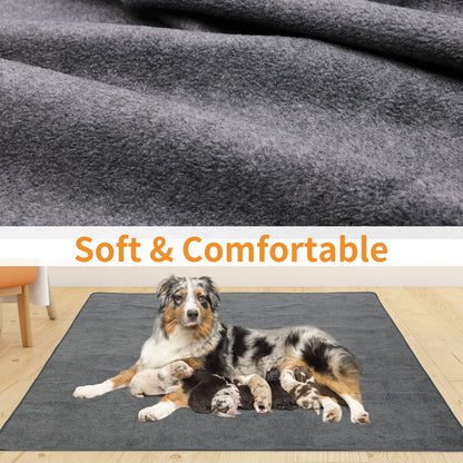 LOOBANI 2 Packs Extra Large Reusable Dog Mat for Floor, Non-Slip Mat