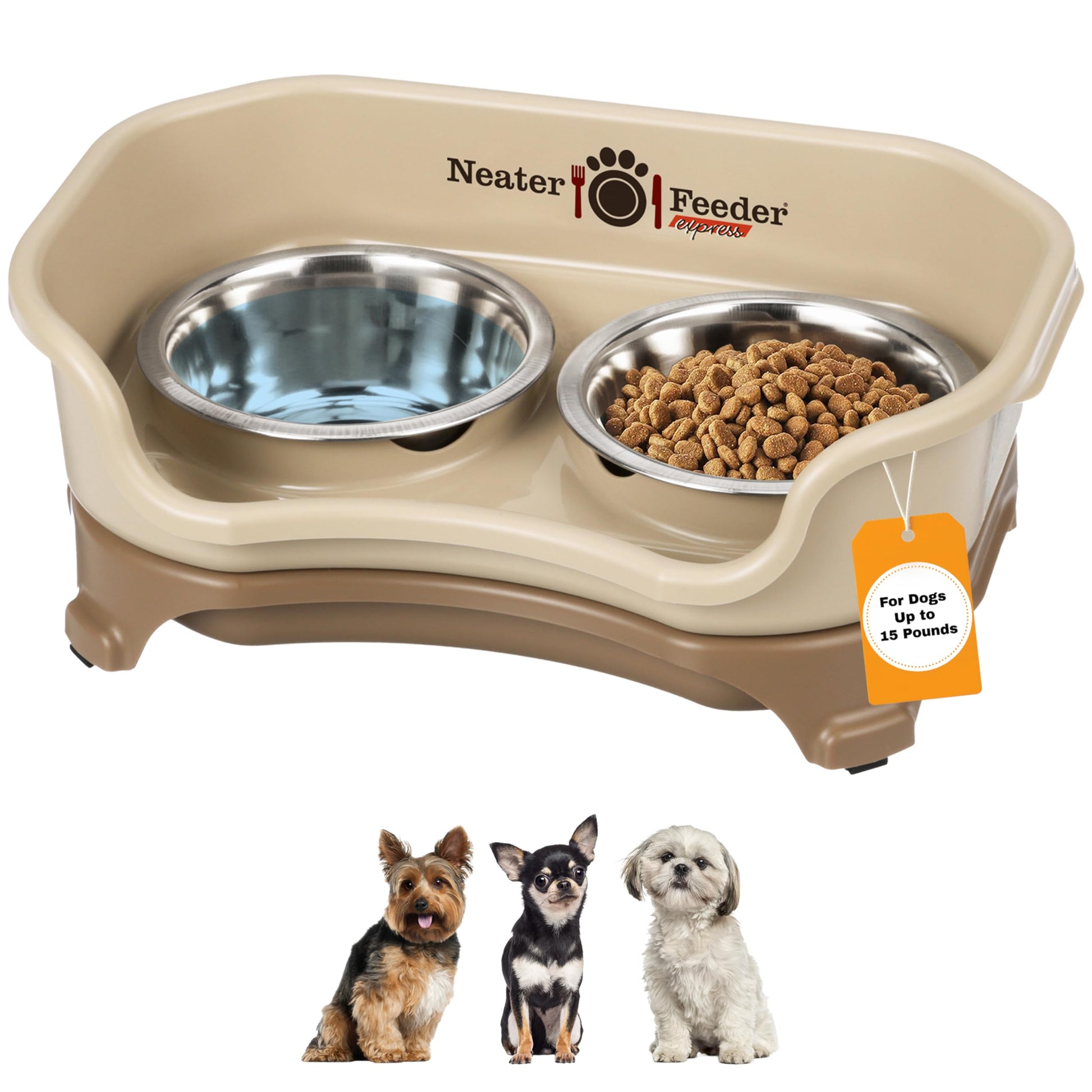 Neater Feeder Express Mess Proof Dog Bowls Elevated for Small Bowl