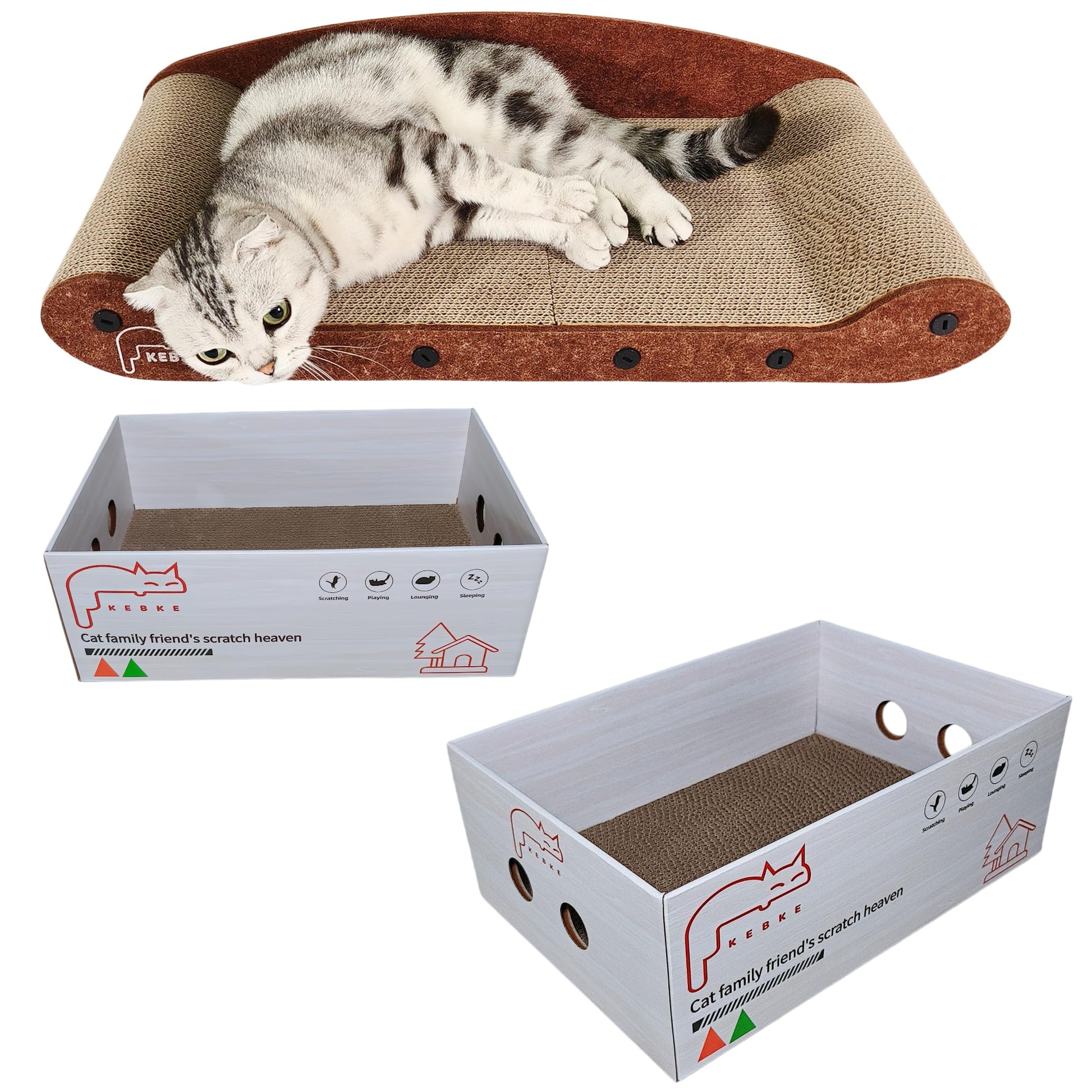 KEBKE Cat Scratcher Cat Scratching Sofa Bed 16" Lounge Box Bed