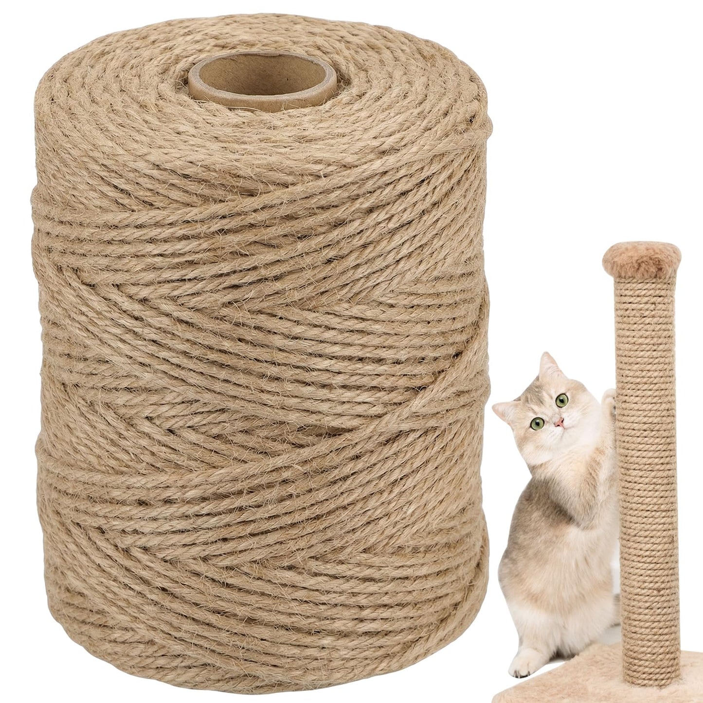 Natural Sisal Rope for Cat Scratcher, 1/ x Cat Rope, Heavy Scratcher