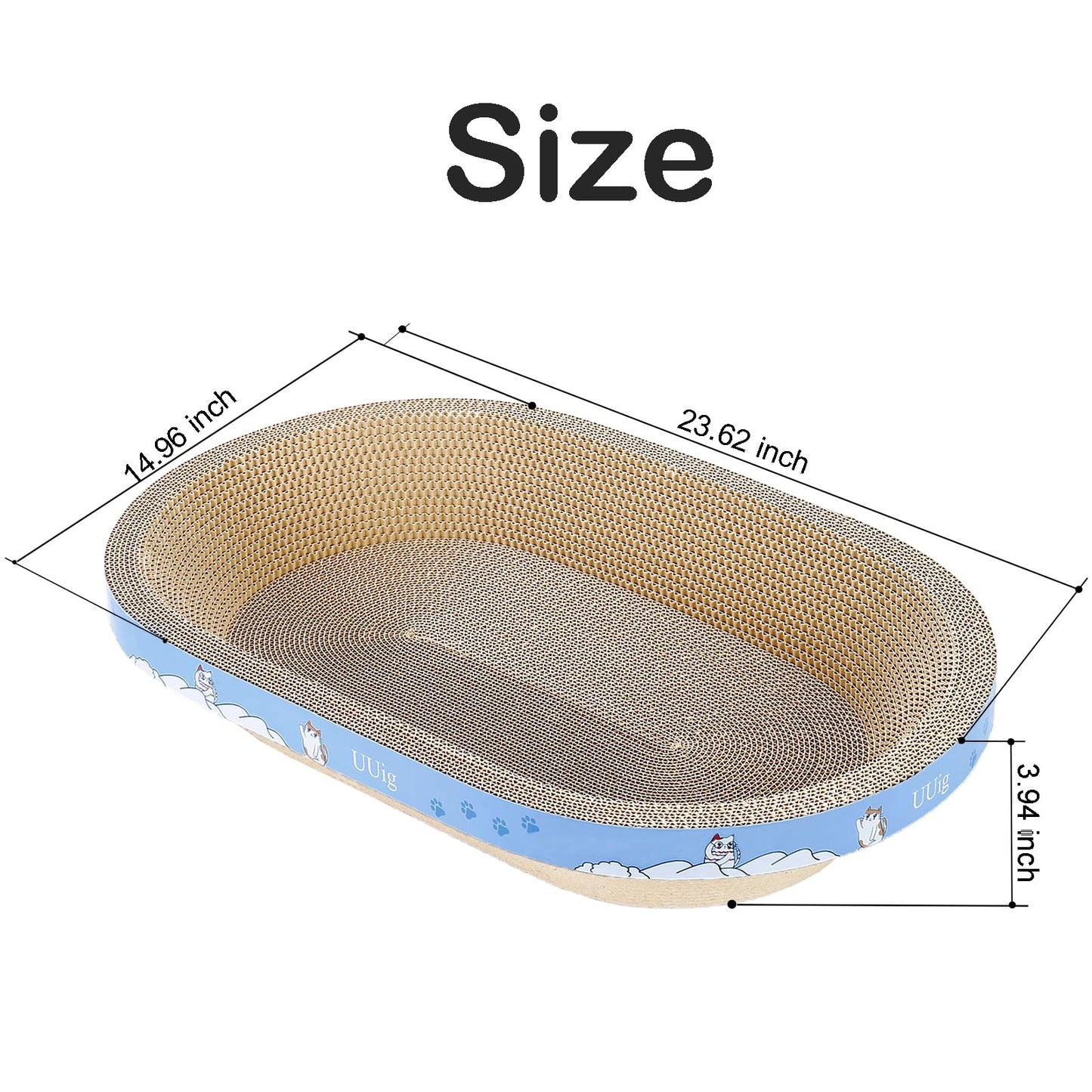 UUig Cat Scratcher, Cardboard Cat Scratchers for Indoor Scratchers