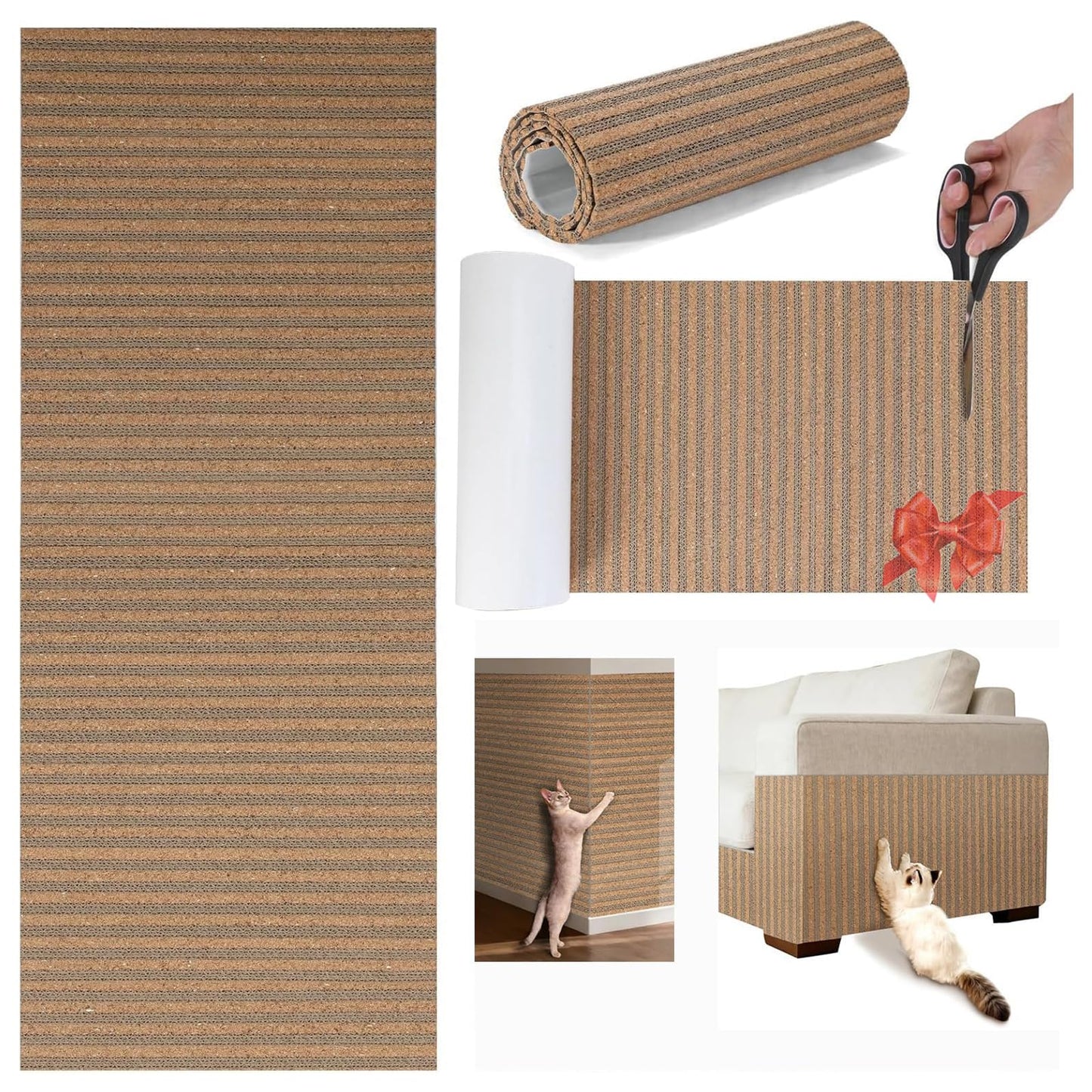 Natural Cork-Cat Scratch mat-Cat Scratch Pad Rug-cat Couch