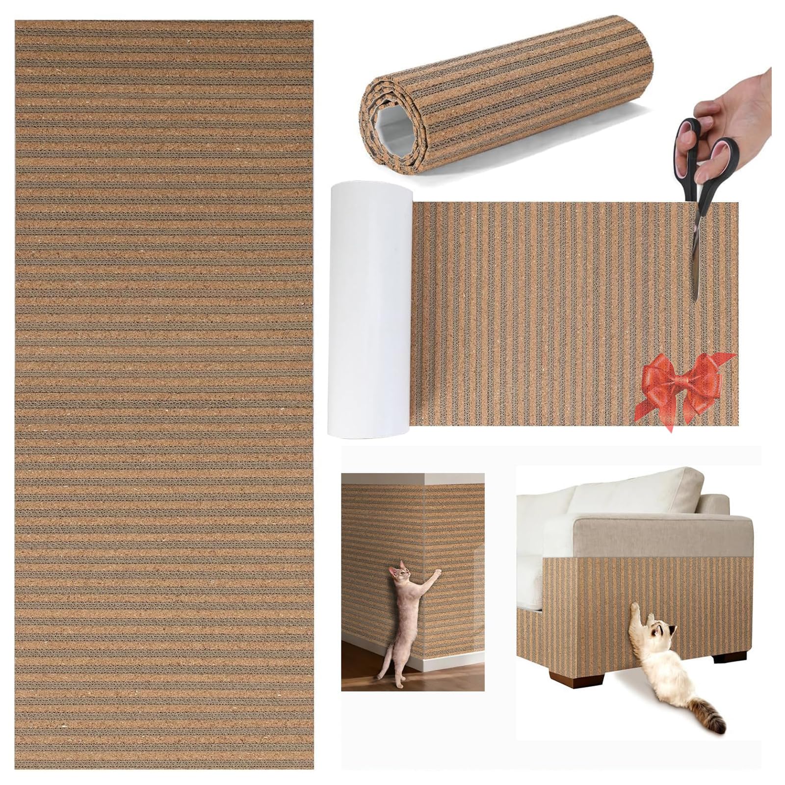 Natural Cork-Cat Scratch mat-Cat Scratch Pad Rug-cat Couch