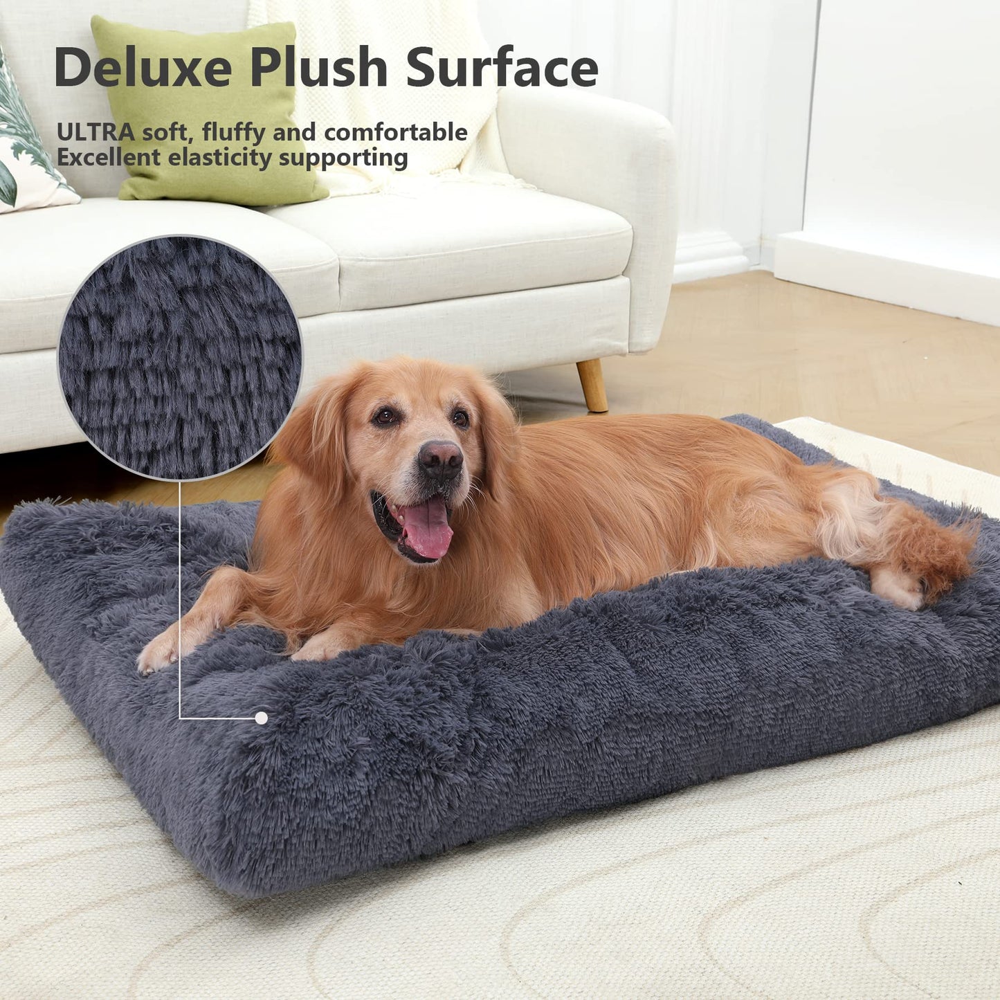 Vonabem Jumbo Dog Bed Washable with Removable Cover Waterproof, Bed