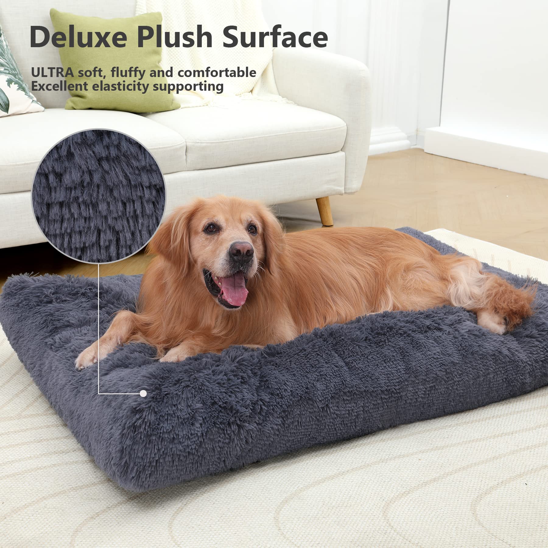 Vonabem Jumbo Dog Bed Washable with Removable Cover Waterproof, Bed