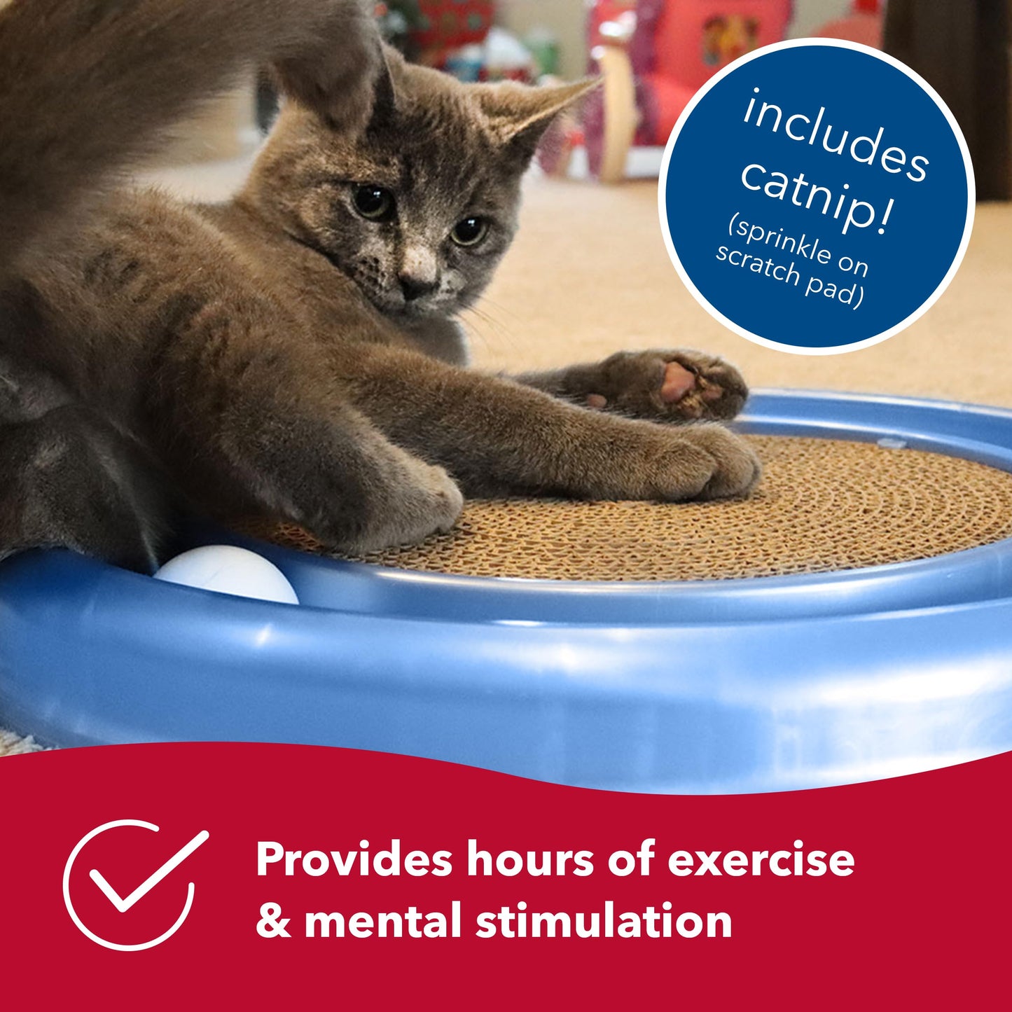 Coastal Pet Turbo Scratcher Cat Toy Cardboard Cat Scratcher Pad