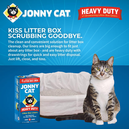 Jonny Cat Litter Box Liners: Heavy Duty Tear Leak Resistant Box