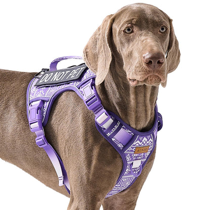 Tactical Dog Harness X-Large No Pull Easy Walker, Escape Proof Harness