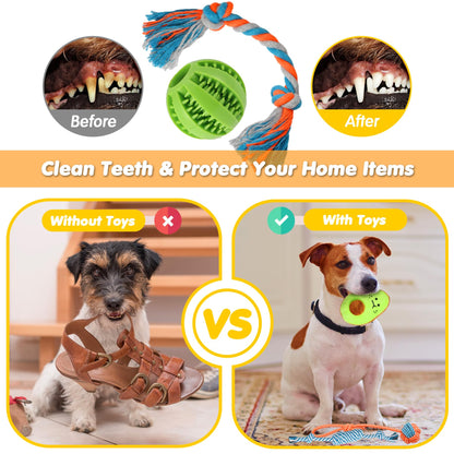 Zeaxuie 25 Pack Luxury Dog Chew Toys for Puppy, Dog Toys with Chew