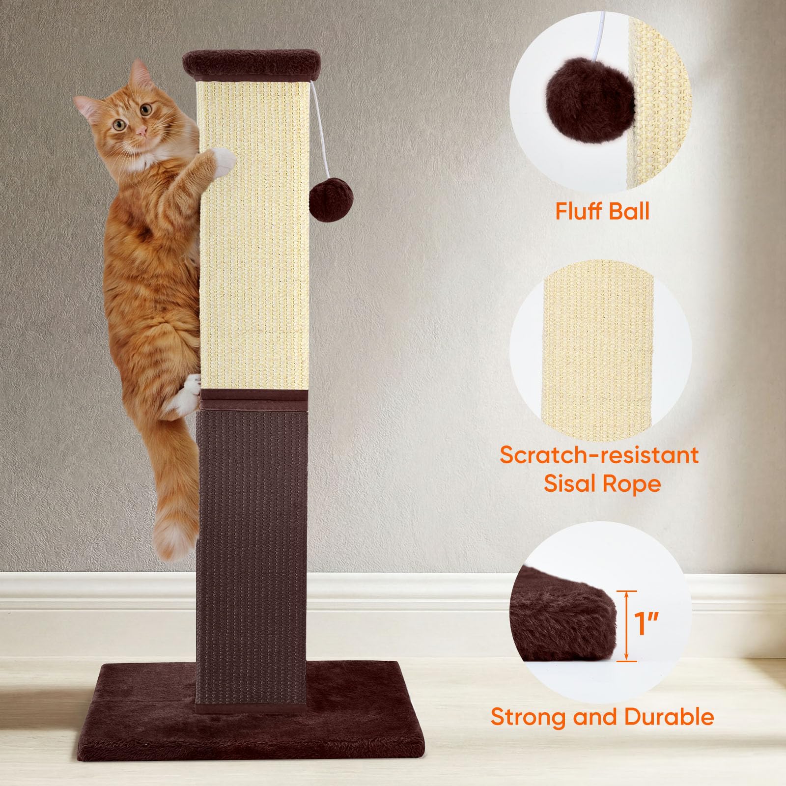 YULOYI Cat Scratching Post, Cat Scratching Post