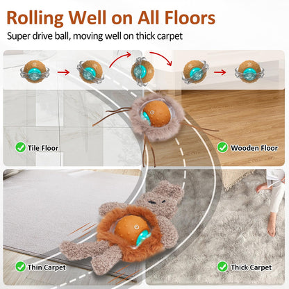 Sofolor Interactive Cat Toys for Indoor Cats, Electric Cat Mouse Toy