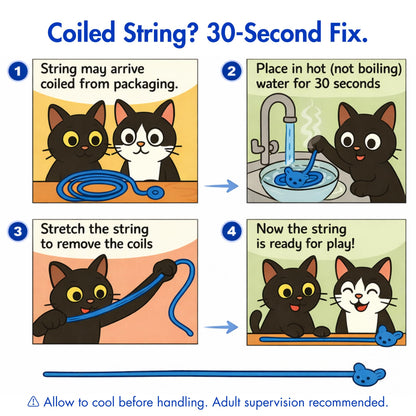 Niko and Oscar's Cat Toys, The Chonky String, Interactive Cat Toy